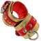 Red and Gold Metallic Ankle Cuffs